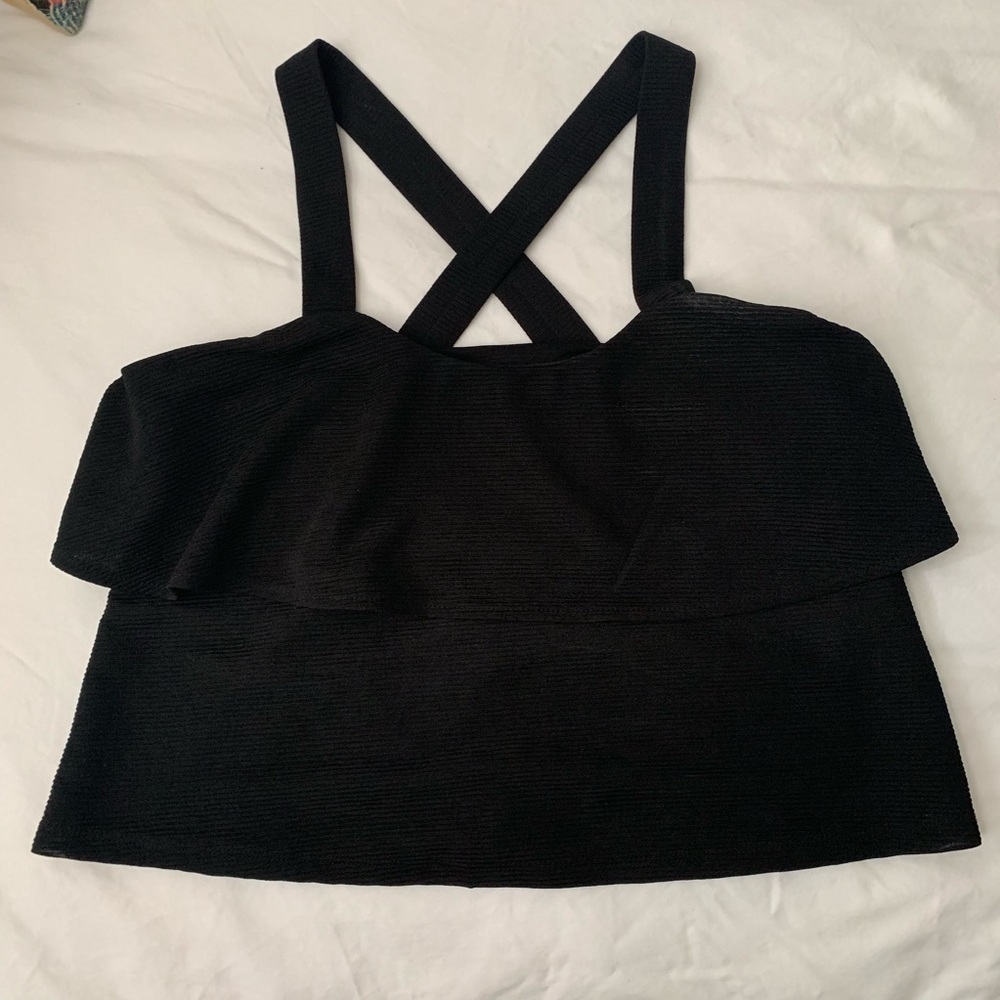 Madewell Texture & Thread Ruffle Top - Picture 4 of 5